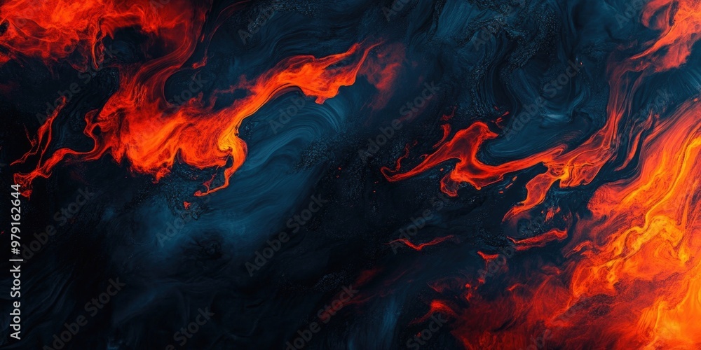 Fire and Water Background Close-up Fire and Water Background Close-up