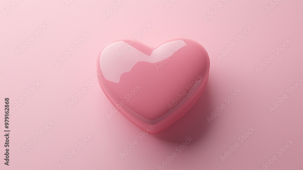 3D heart-shaped cream box, simple design, light pink background, top view, soft lighting, minimalist style, high-resolution photography, minimalistic design, cute and dreamy.Valentine's Day concept 3D heart-shaped cream box, simple design, light pink background, top view, soft lighting, minimalist style, high-resolution photography, minimalistic design, cute and dreamy.Valentine's Day concept