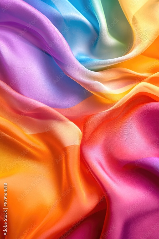 Obraz premium Colorful Fabric Close Up