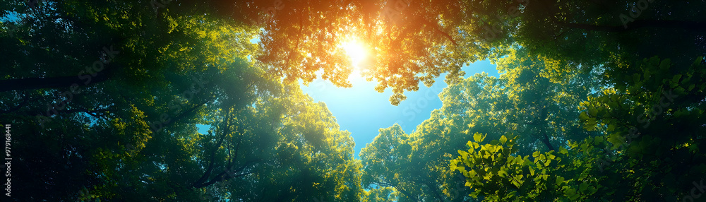 Heart Shaped Forest Canopy Photo - Sunlight, Trees, Leaves, Nature, Green, Blue Sky, Branches, Summer, Spring Heart Shaped Forest Canopy Photo - Sunlight, Trees, Leaves, Nature, Green, Blue Sky, Branches, Summer, Spring