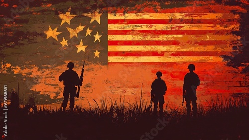 Vietnam War Veterans Day background vector illustration .generative ai