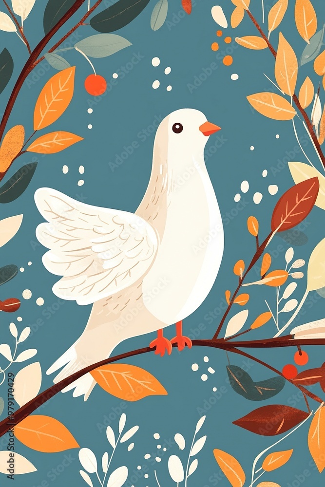world peace day, 21 september card design. Peace day hand drawing vector illustration white pigeon.generative ai world peace day, 21 september card design. Peace day hand drawing vector illustration white pigeon.generative ai