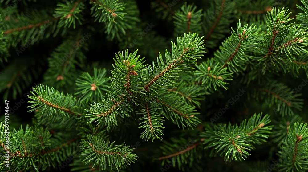 Close-up of Lush Pine Tree Branches Close-up of Lush Pine Tree Branches