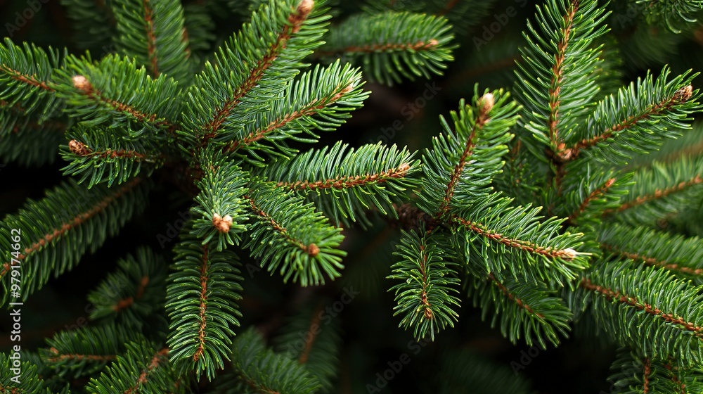 Close-up of Lush Pine Tree Branches Close-up of Lush Pine Tree Branches