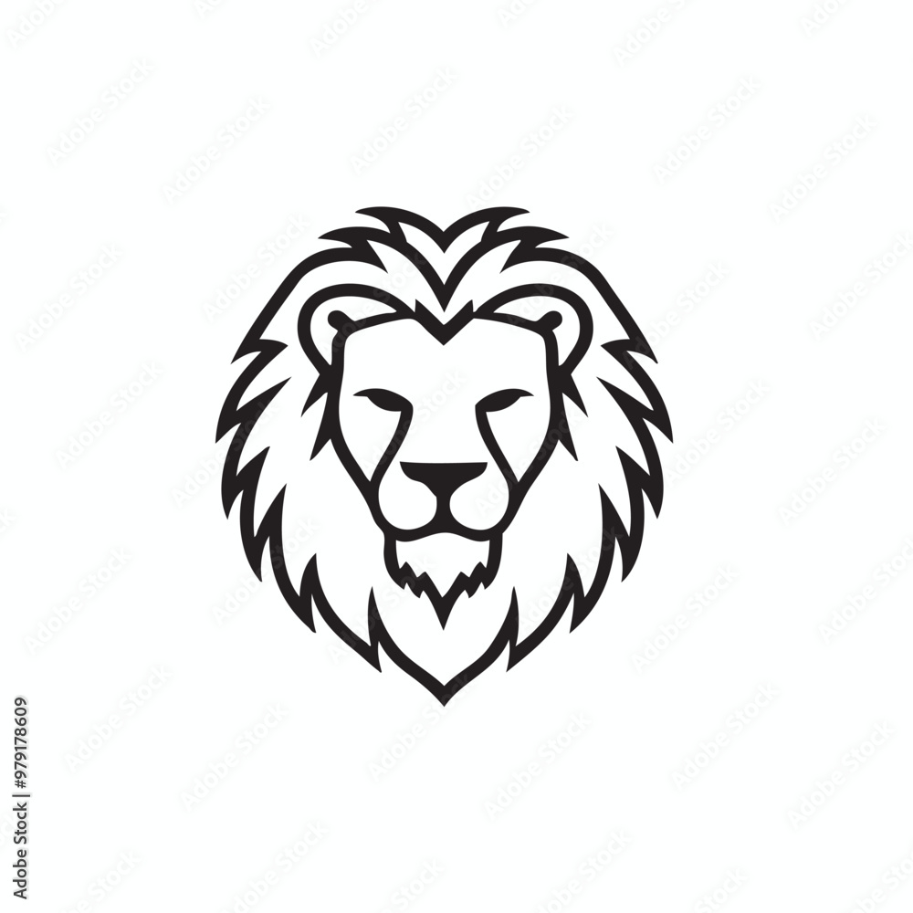 simple lion head logo vector simple lion head logo vector