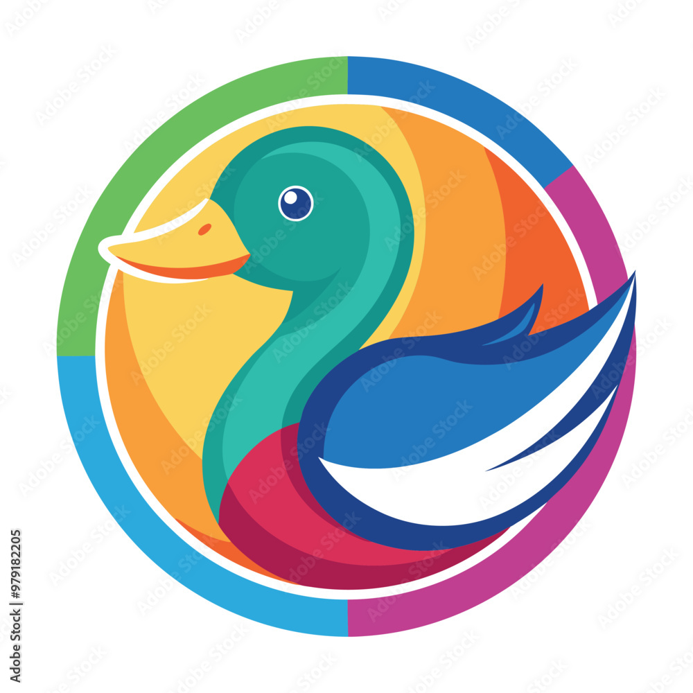 Obraz premium Duck logo 