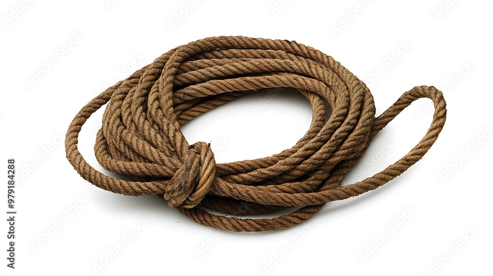 Obraz premium rope isolated on white background
