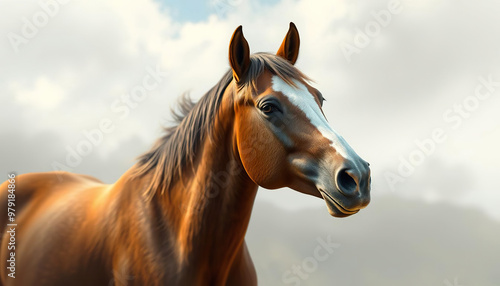 A horse with a black mane and tail runs through a field of grass