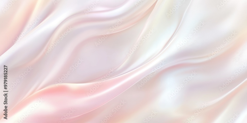Obraz premium A smooth, flowing, pastel-colored fabric texture with soft gradients.