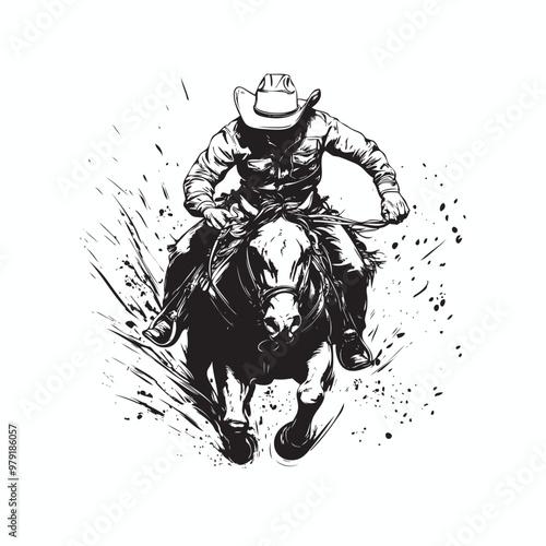 Rodeo festivals vector, rodeo vector