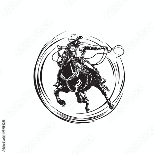 Rodeo festivals vector, rodeo vector
