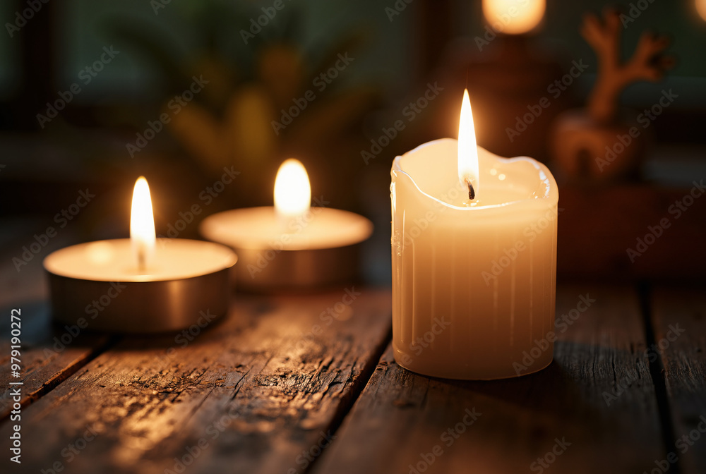 Serene Candles Burning at Night: Tranquil Ambiance for Wellness, Lifestyle, and Home Decor Visuals Serene Candles Burning at Night: Tranquil Ambiance for Wellness, Lifestyle, and Home Decor Visuals