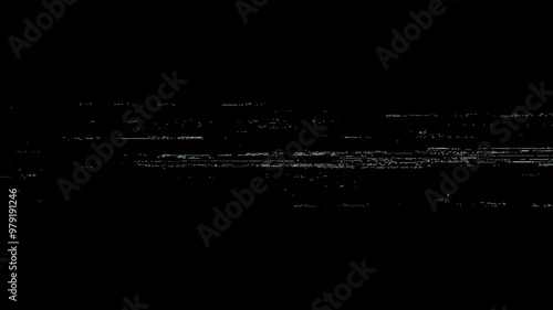 Unique Design Abstract Digital Animation Pixel Noise Glitch Error Video Damage. Real analog glitch