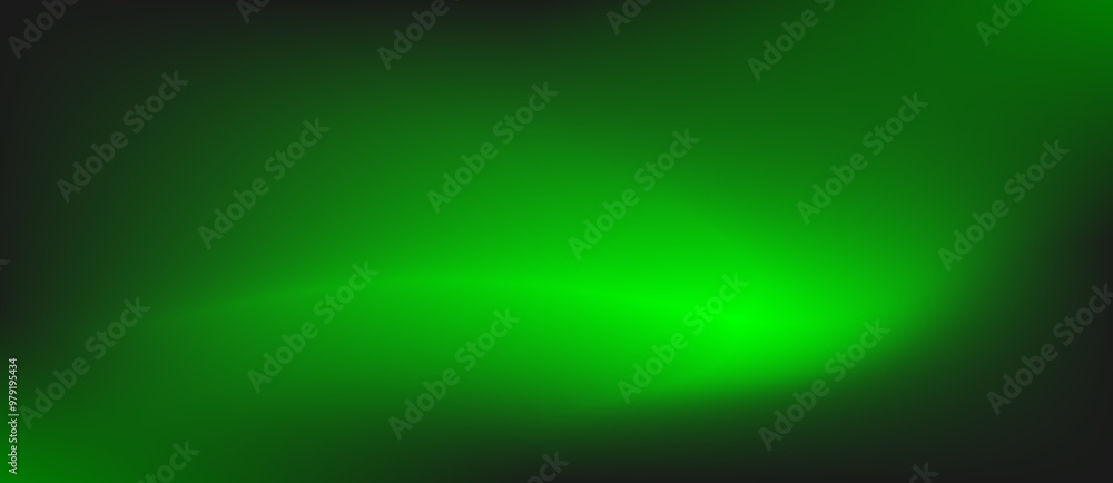 Abstract black background with green blurred gradient and copy space. Abstract black background with green blurred gradient and copy space.