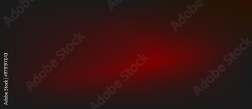 Abstract black background with red blurred gradient and copy space.