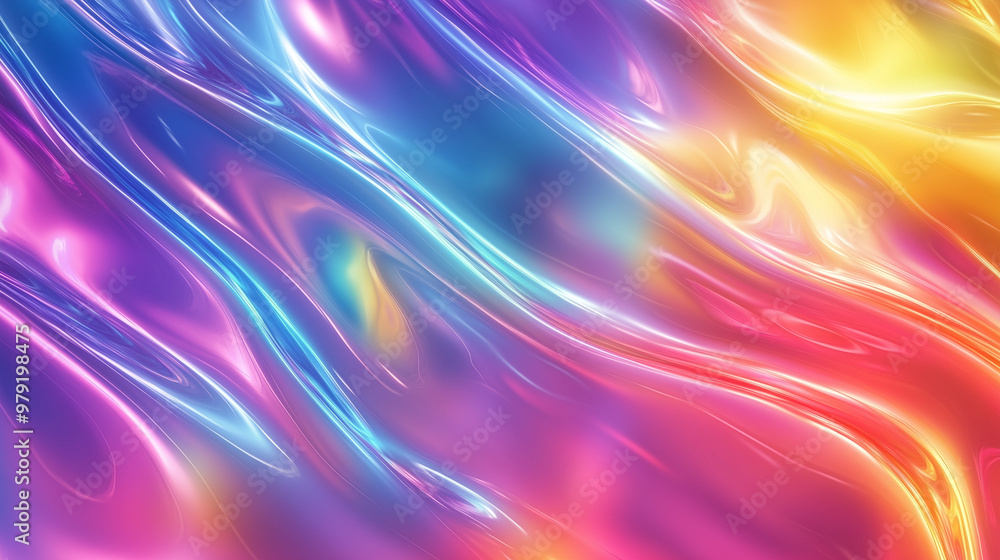 Bright Multicolored Fluid Waves Bright Multicolored Fluid Waves
