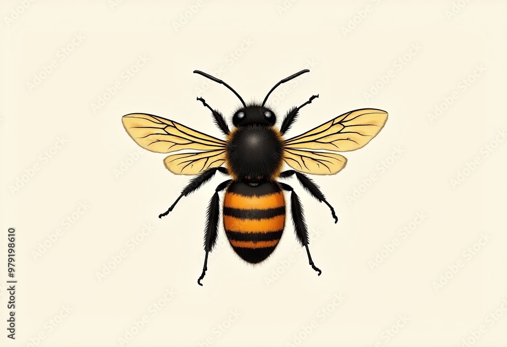 Hand-Drawn Honey Bee Sketch: A Unique and Artistic Representation Hand-Drawn Honey Bee Sketch: A Unique and Artistic Representation