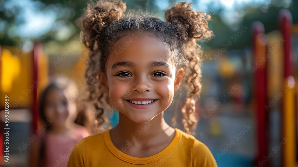 A diverse group of children playing together in a playground