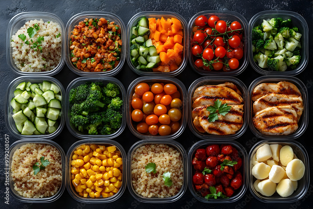 Photo - Quinoa, Chicken, and Veggie Meal Prep for Healthy Lunches Photo - Quinoa, Chicken, and Veggie Meal Prep for Healthy Lunches