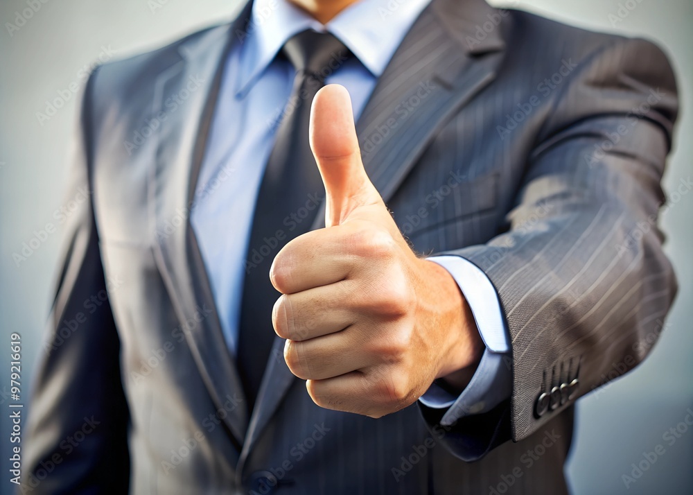 A hand giving a thumbs up gesture symbolizes success, approval, positive energy, and encouragement in the workplace. A hand giving a thumbs up gesture symbolizes success, approval, positive energy, and encouragement in the workplace.
