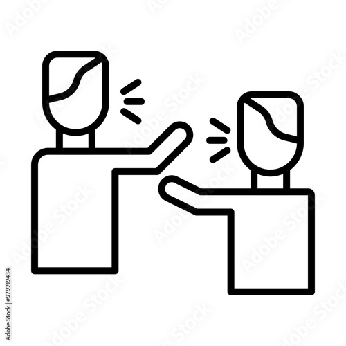 Debate line icon