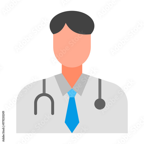 Doctor Vector Flat Icon Design