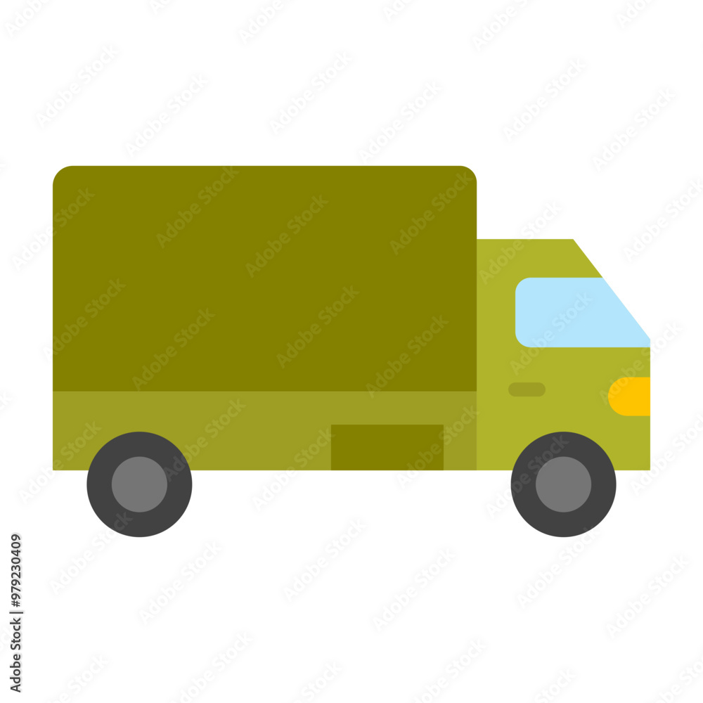 Lorry Vector Flat Icon Design Lorry Vector Flat Icon Design