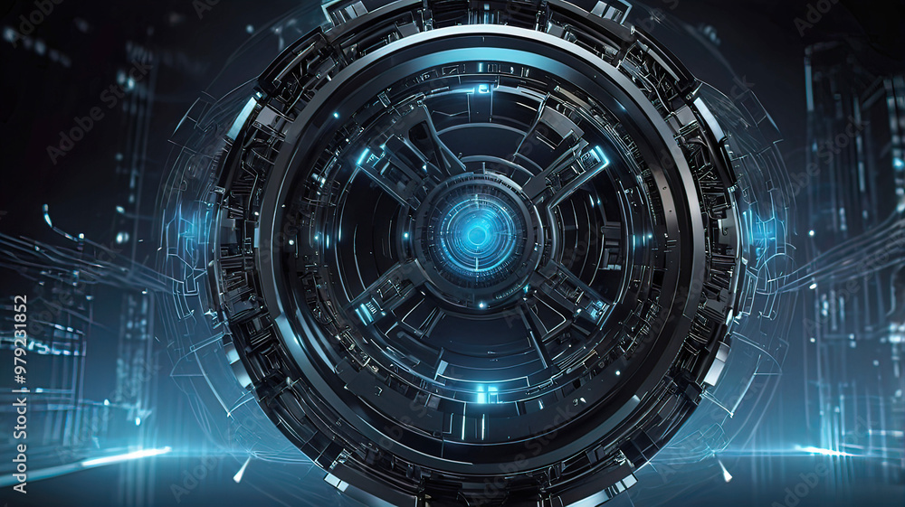 Abstract technology background. Cyber technology AI technology wired network futuristic Abstract technology background. Cyber technology AI technology wired network futuristic