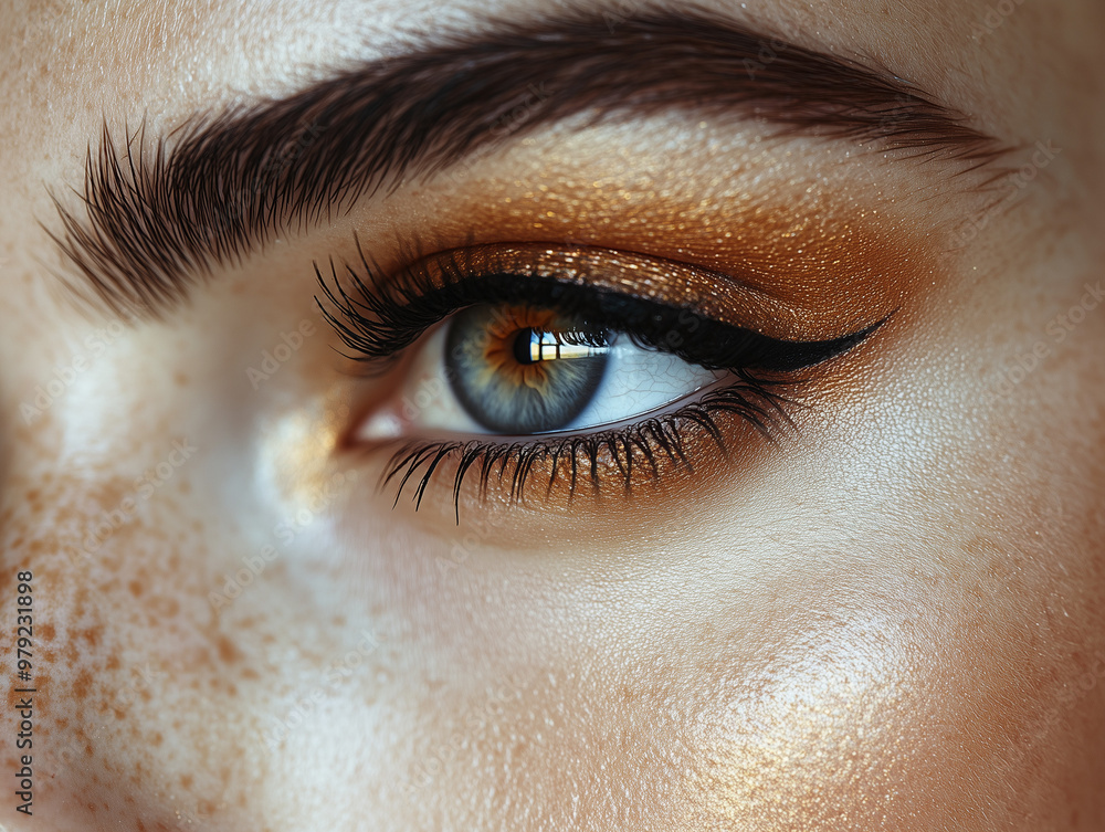 Obraz premium smokey, eyes, smokey eyes, auge, frau, schönheit, gesicht, auge, makro, iris, augenbraue, close up, blick, wimper, pupille, wimper, make-up, haut, traumbild, augapfel, blau, mascara, nah, close up, br