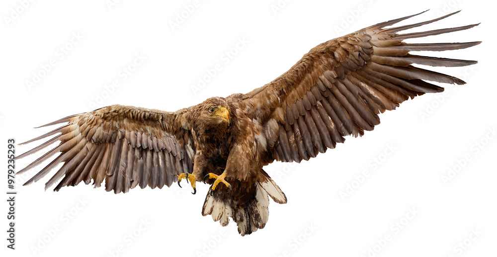 Big eagle in flight, isolated Big eagle in flight, isolated