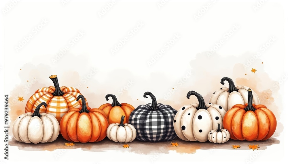 Autumns bounty A charming array of pumpkins and gourds Autumns bounty A charming array of pumpkins and gourds