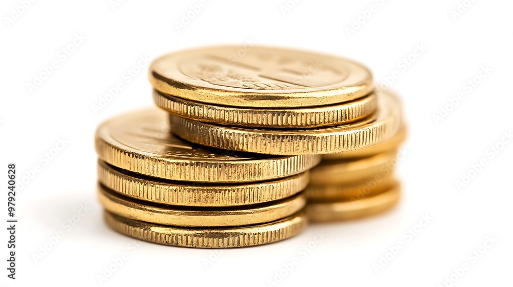 A stack and pile of euro coins symbolizing wealth, finance, and savings A stack and pile of euro coins symbolizing wealth, finance, and savings