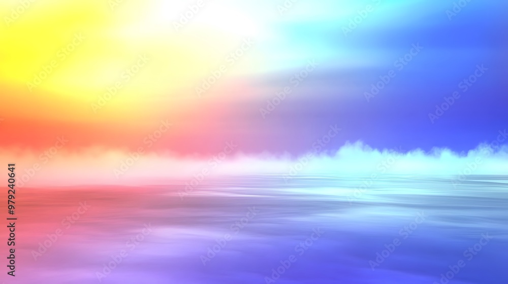 Fototapeta premium Colorful Abstract Background with Gradient and Sky