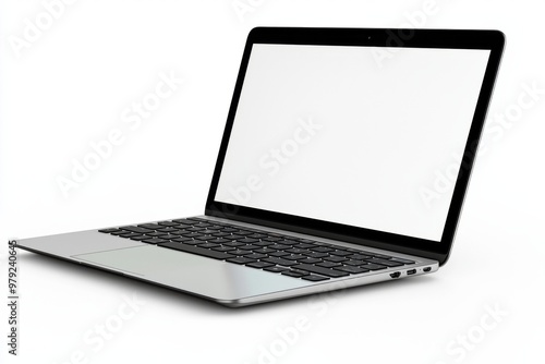 Laptop Mockup on Isolated white background created with Generative AI