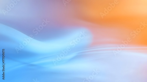 Abstract Blue and Orange Gradient Background