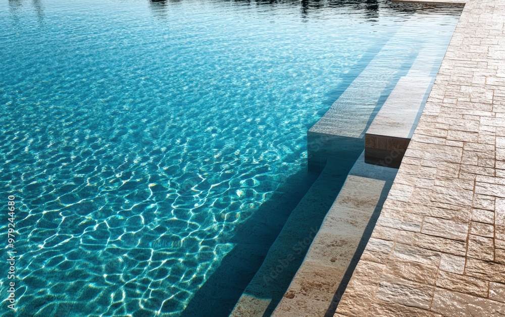 Obraz premium clean and beauty modern pool