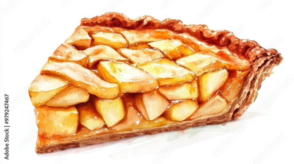 Watercolor set of apple pies and blueberries tarts,traditional pastries and delicious pie,hand painted triangular slice,thanksgiving,autumn season,Hand-drawn vector illustration,menu pattern. Watercolor set of apple pies and blueberries tarts,traditional pastries and delicious pie,hand painted triangular slice,thanksgiving,autumn season,Hand-drawn vector illustration,menu pattern.