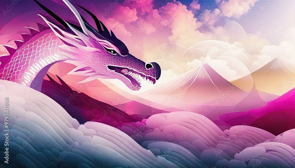 Golden dragon fantasy art