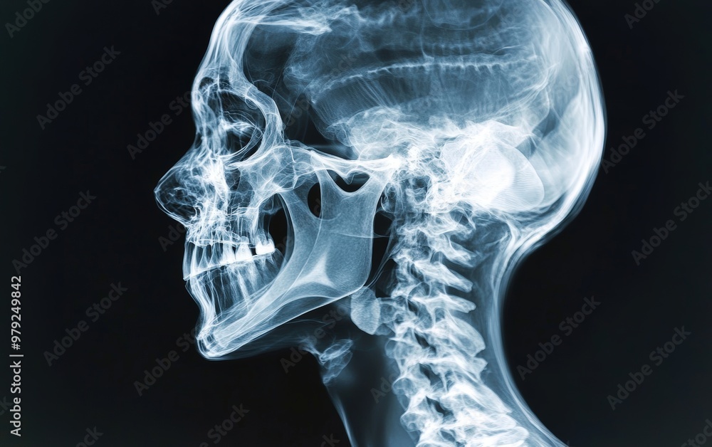clean and beauty modern x-ray human head, bones, skelet clean and beauty modern x-ray human head, bones, skelet