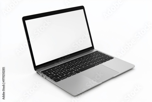 Laptop Mockup on Isolated white background created with Generative AI