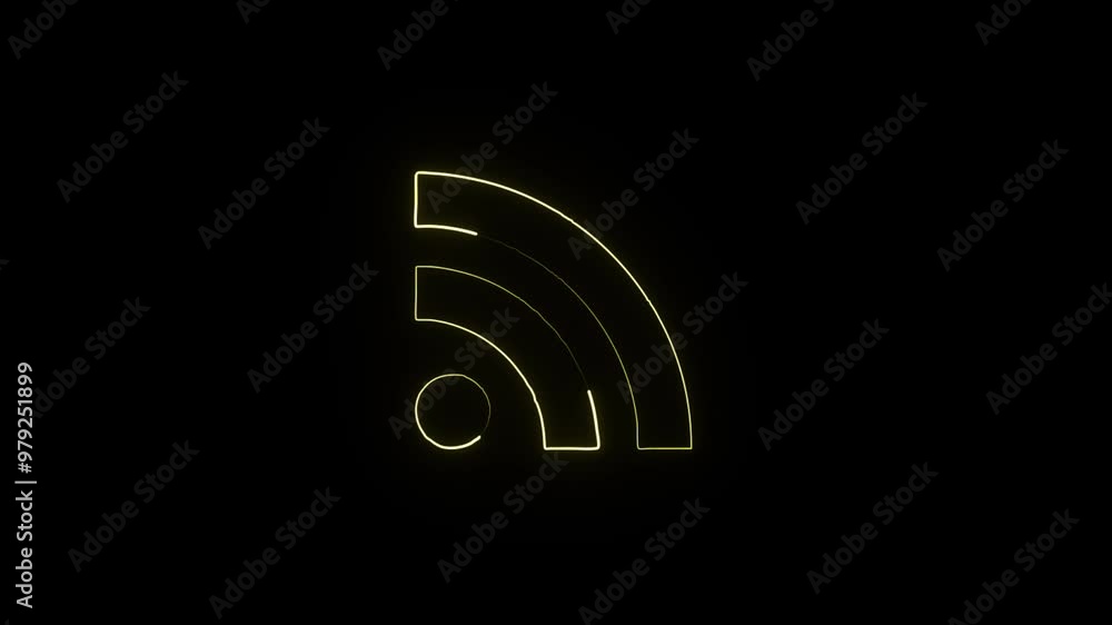 Glowing Neon RSS Icon Isolated on Black Background - HD Motion Graphics Animation
Glowing Neon RSS Icon Isolated on Black Background - HD Motion Graphics Animation