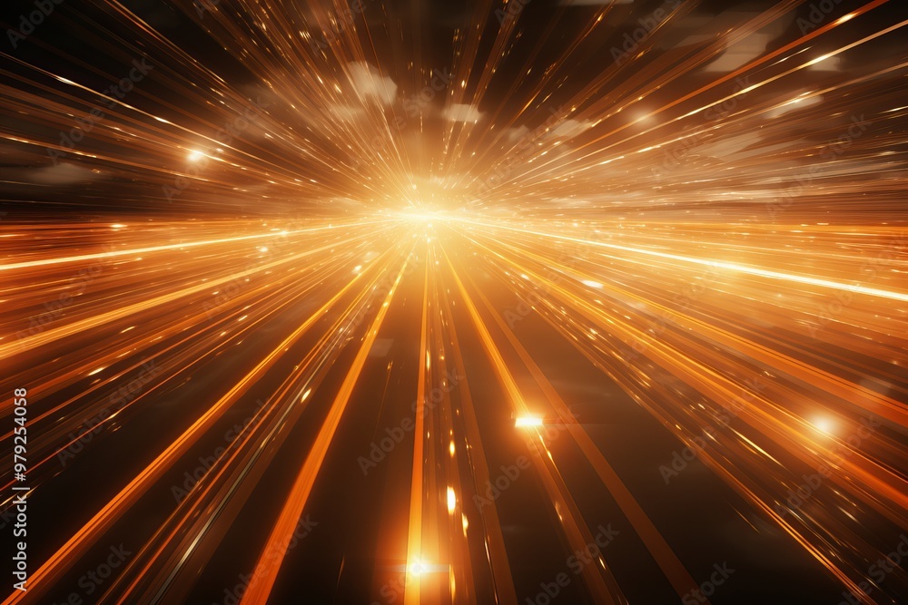 Dynamic burst of light and energy radiating outward in an abstract cosmic setting Dynamic burst of light and energy radiating outward in an abstract cosmic setting