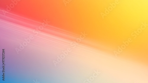 Abstract Gradient Background with Diagonal Lines Yellow Orange Pink Blue