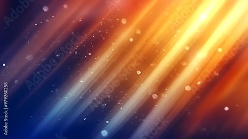 Abstract Light Streaks Background with Blurred Bokeh Effect