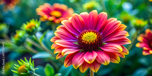 Close-up of a vibrant blooming flower in a garden, flower, nature, floral, bloom, petal, plant, garden, colorful, beauty, close-up