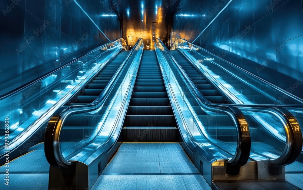 Fototapeta premium Escalator stairs 