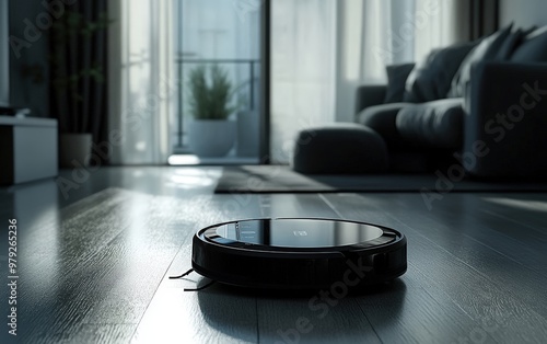 robot vacuum cleaner professional advertising poster 