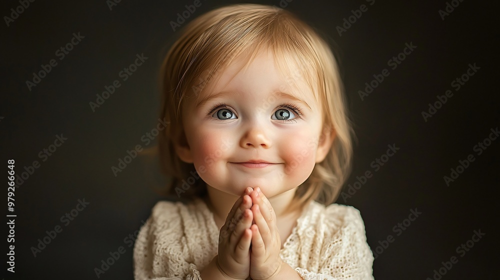 A baby reaching out with tiny hands, their face lighting up with a big smile, as the studio lighting softly bathes them in a warm, loving glow. A baby reaching out with tiny hands, their face lighting up with a big smile, as the studio lighting softly bathes them in a warm, loving glow.