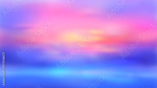 Abstract Blurred Background Pink Blue and Yellow Gradient