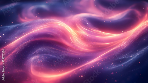 Abstract Purple and Orange Glow Background